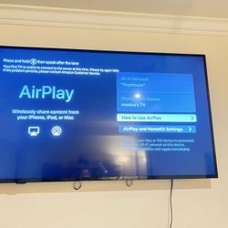 Insignia 55inch Smart Tv New Out If Box Comes W Back Wall Hanger