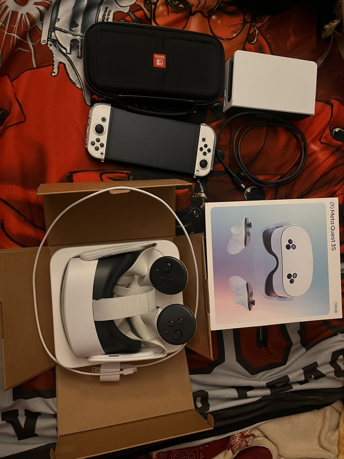 Meta Quest 3s And Nintendo Switch Oled