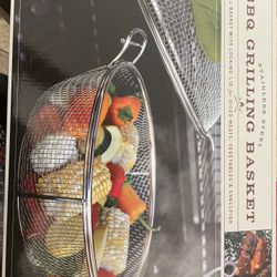 Parini Cookware Grill Masters Collection Stainless Steel BBQ Grilling Basket New