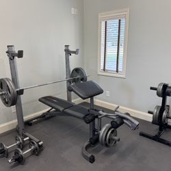 Weight Bench With Weights, Weider Pro 390L