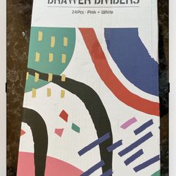 Pink Drawer Dividers, Perfect For Girls Room.