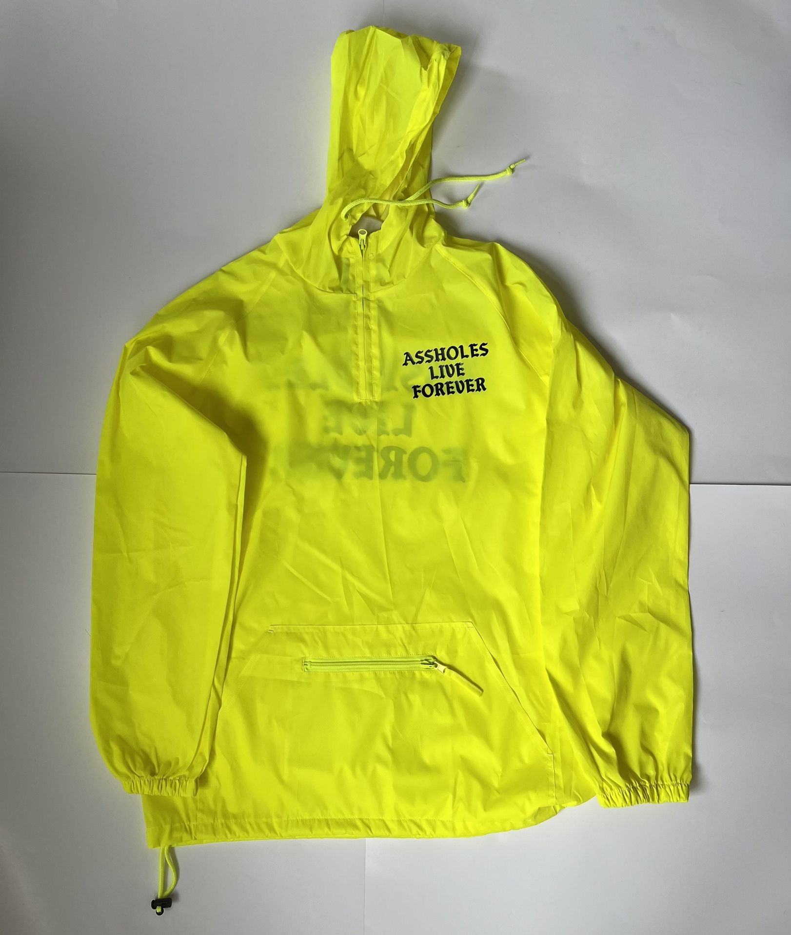 Assholes Live Forever Rain Coat Size Large
