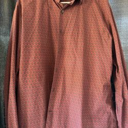 Ferragamo Button Shirt Authentic Large 