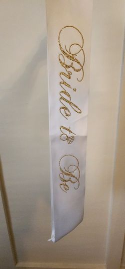 Bride Sash & Makeup Bag