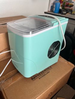 Portable Countertop Ice Maker Mint Green