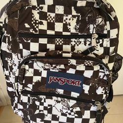 Checkered Pattern JanSport Backpack in used-like new Condition