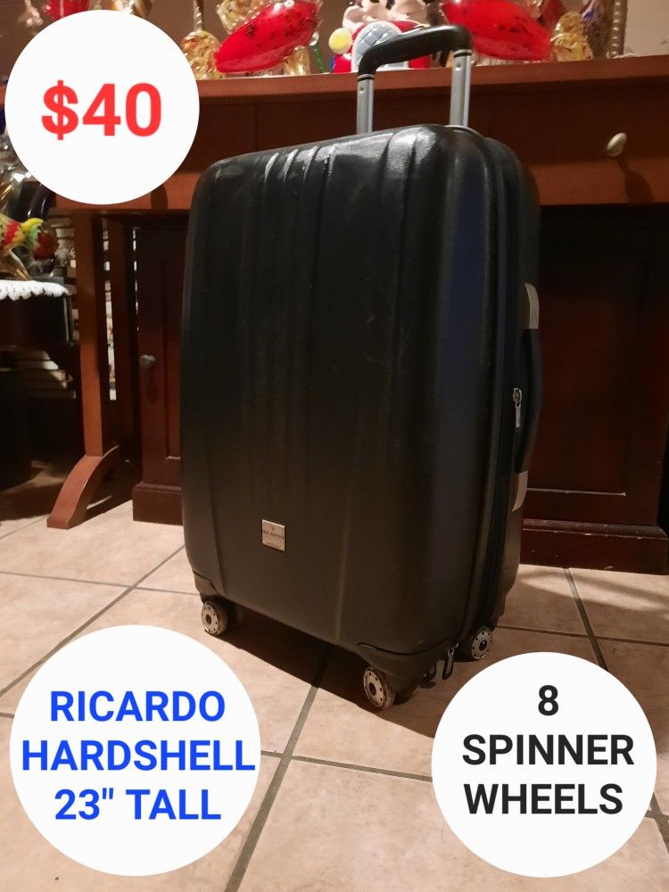 Ricardo Hardshell CarryOn Luggage With 8 Spinner Wheels
