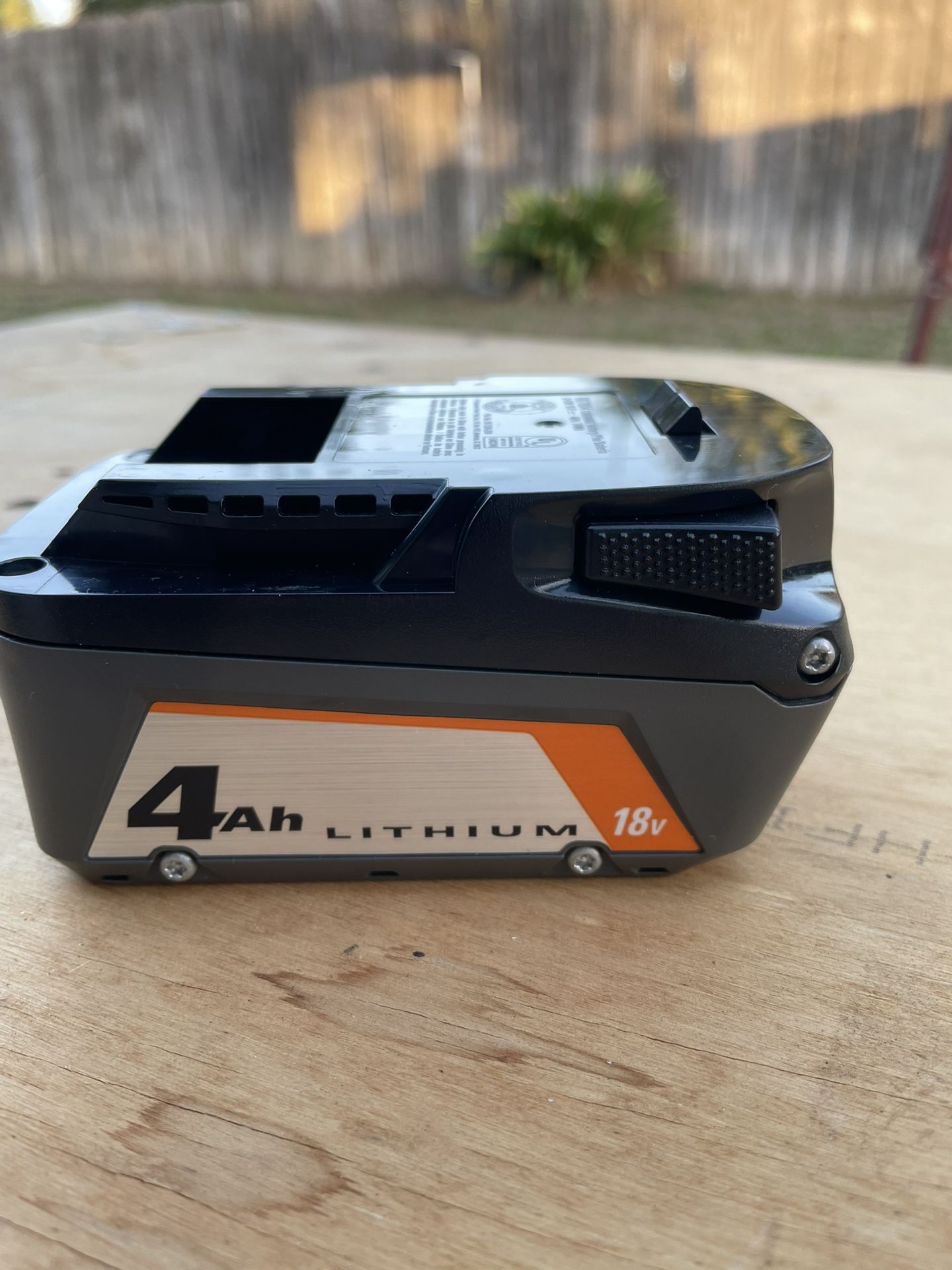 Ridgid New 18v Battery
