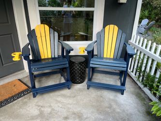 Poly wood out door chairs