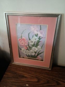 Vintage Flower Framed Art 