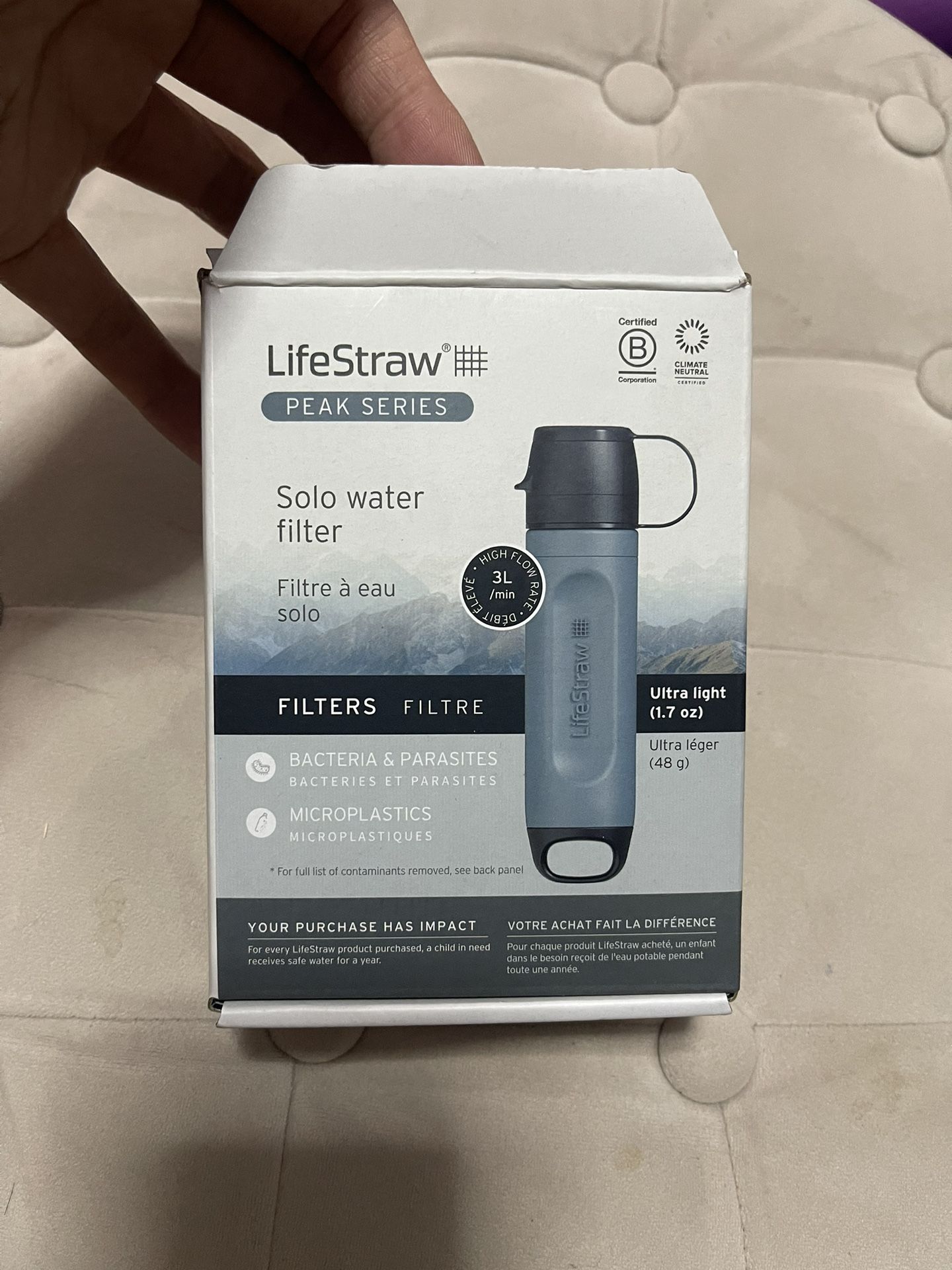 LifeStraw Peak Series Solo Personal Water Filter