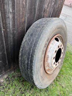 1- Metal Rim /truck trailer spare tire 22.5/100R