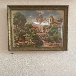 Santa Barbara Mission Painting 
