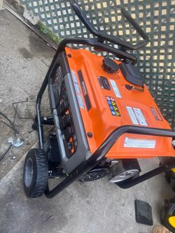 Generac Portable Gas Generator with Wheel Kit