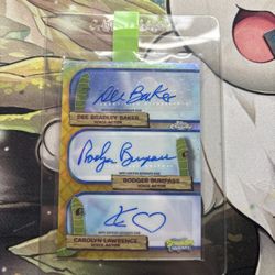 2025 Topps Chrome SpongeBob SquarePants 25th TRIPLE AUTO Nematode Near mint