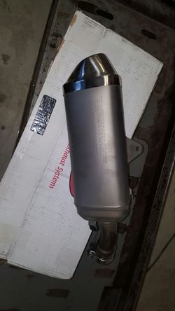 2013 GSXR-750 stock slip on exhaust