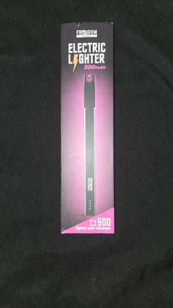 Electric lighter, 200 MAH, 500 Lights Per Charge, USB Cable, freedom goods