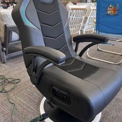 X Rocker PC Computer Video Gaming Office Pedestal Chair, Built in Audio Speakers, New 