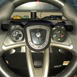 Raceing sim wheel and monitor