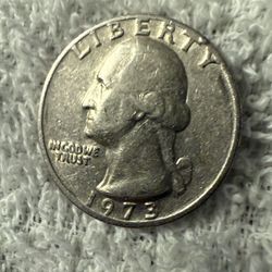 Rare 1973 No Mint Quarter 