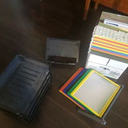 Office Supplies Desk Reference Basket File Folders