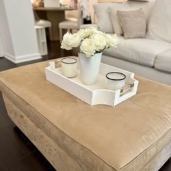 Crate & Barrel Large Ottoman 