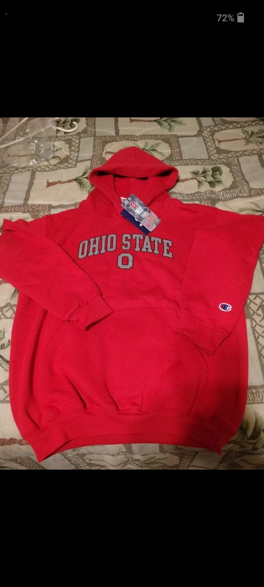 OHIO STATE HOODIE BY CHAMPION Youth large Brand new with tags!!