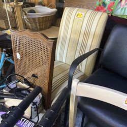 Brown Striped Chair