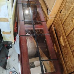 4 Piece Glass And Wood End Table Set