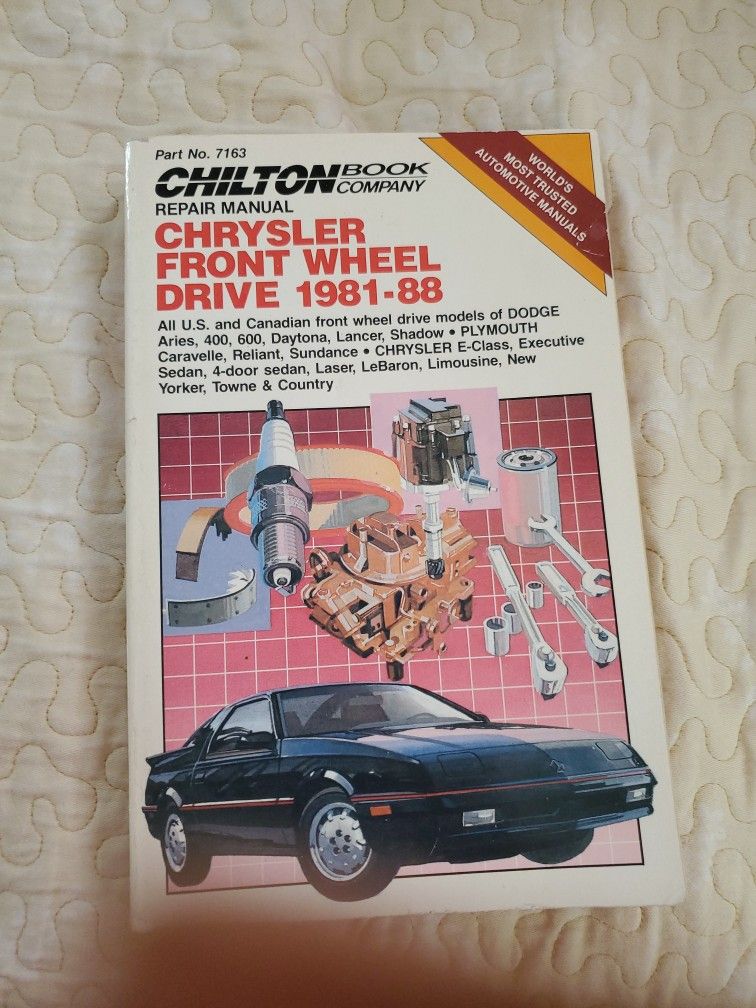 Chilton's Chrysler Front Wheel Drive Service Repair Manual 1(contact info removed) Dodge Plym.