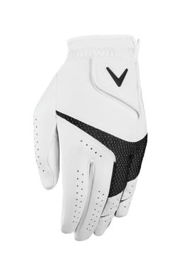 Callaway Golf Weather Spann Glove 2 - Pack (Left Handed, Medium, White)