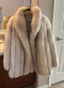Cream Fox Fur Coat