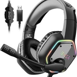 EKSA E1000 USB Gaming Headset/ Headphones with Microphone/ Noise Cancelling, 7.1 Surround Sound 