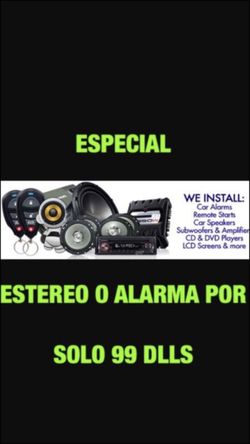 BASIC CAR ALARM FOR 99 dlls