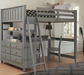 Loft bed no money down no credit need 0% interest