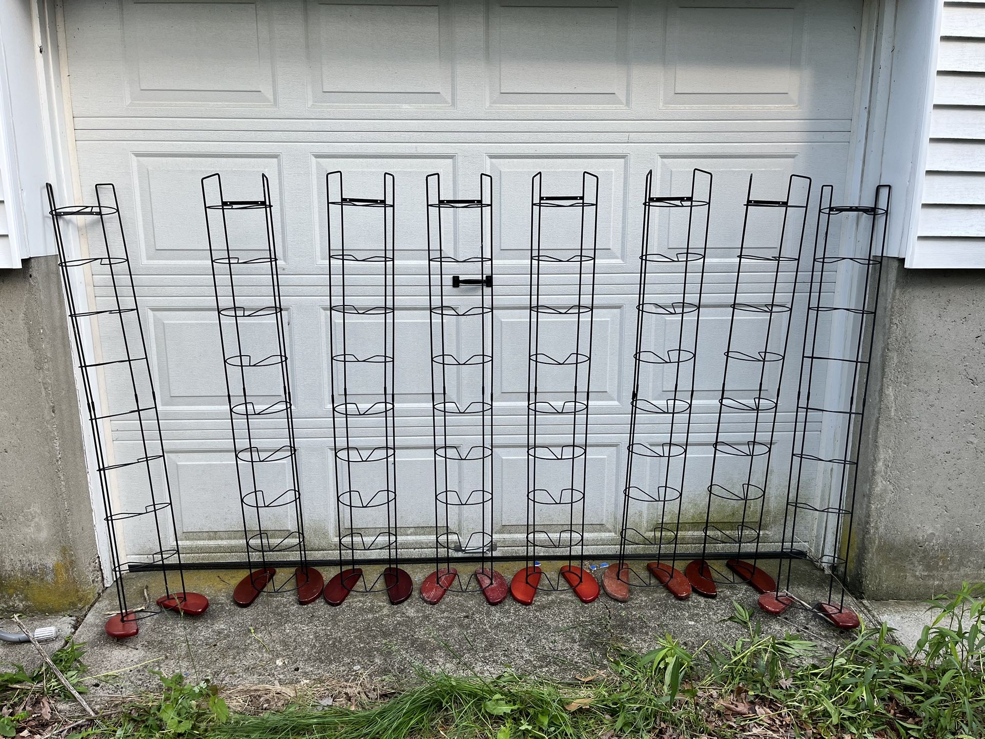 4.5’ Standing Floor Rack for CDs/DVDs/Small Books Etc. 5$ each