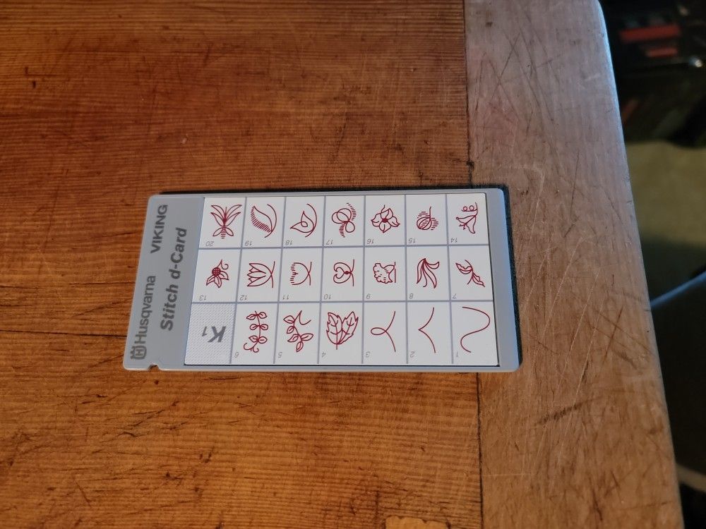 Viking Stitch D-card K1. Pick Up Only