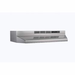 BROAN NUTONE Series 30-Inch Ductless Under-Cabinet Range Hood, Stainless Steel Finish