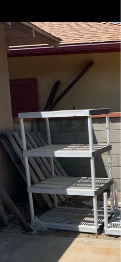 4-Tier Plastic Storage Shelf Unit