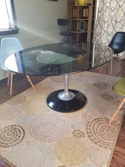 Vintage chromcraft inc tulip oval table
