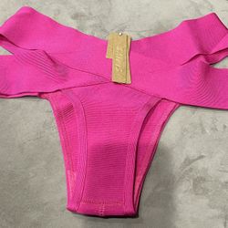 Skims Knit Swim Strappy Bikini Bottom 