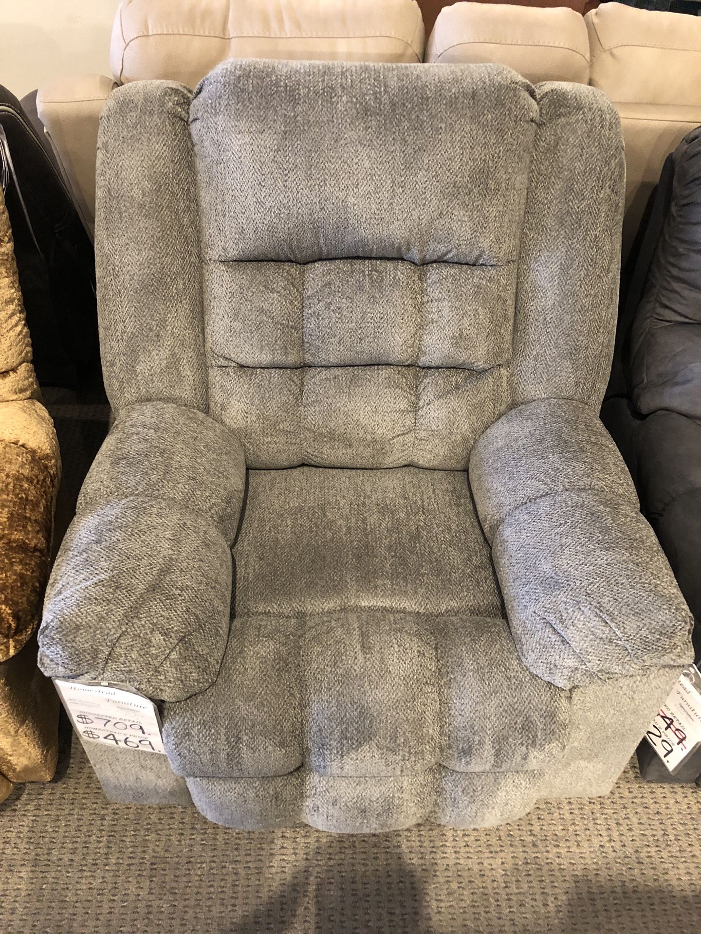 Gray Rocker Recliner Chair Sale