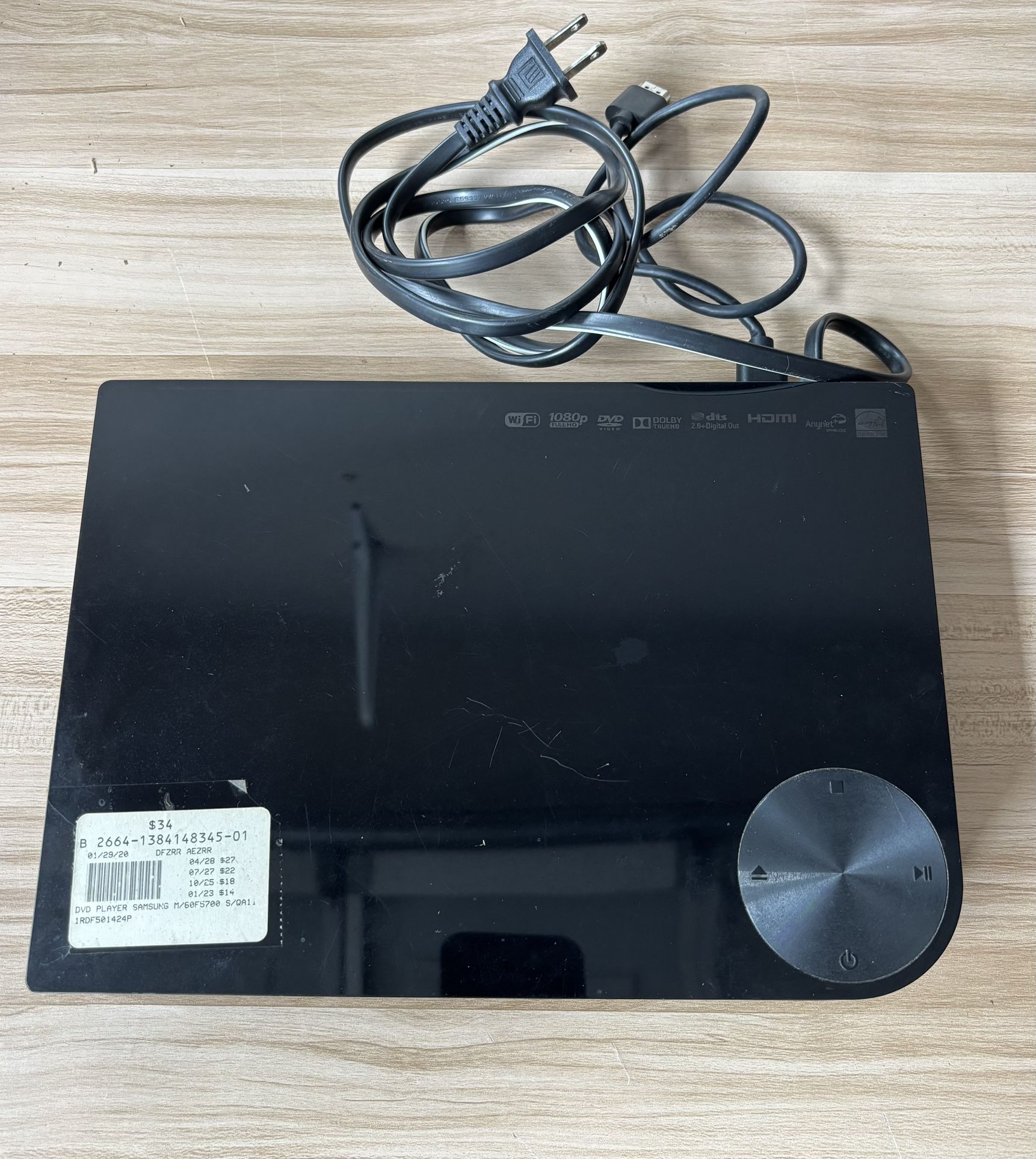 Samsung BD-F5700 Blu-ray Player