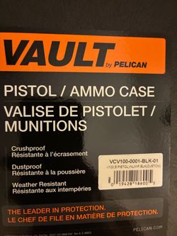 Vault pistol/ammo case new