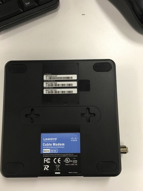 Linksys- Comcast Modem-CM100