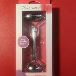 Plum Beauty: Stainless Steel Facial Roller - Unopened