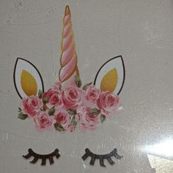 Vynal Wall Art Unicorn Removable 