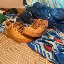 Brown Air Force ones