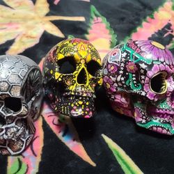 Hand Painted Life-size Skulls