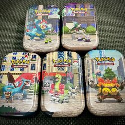 Pokemon TCG Lumiose City Mini Tin Full  Booster Pack Tins